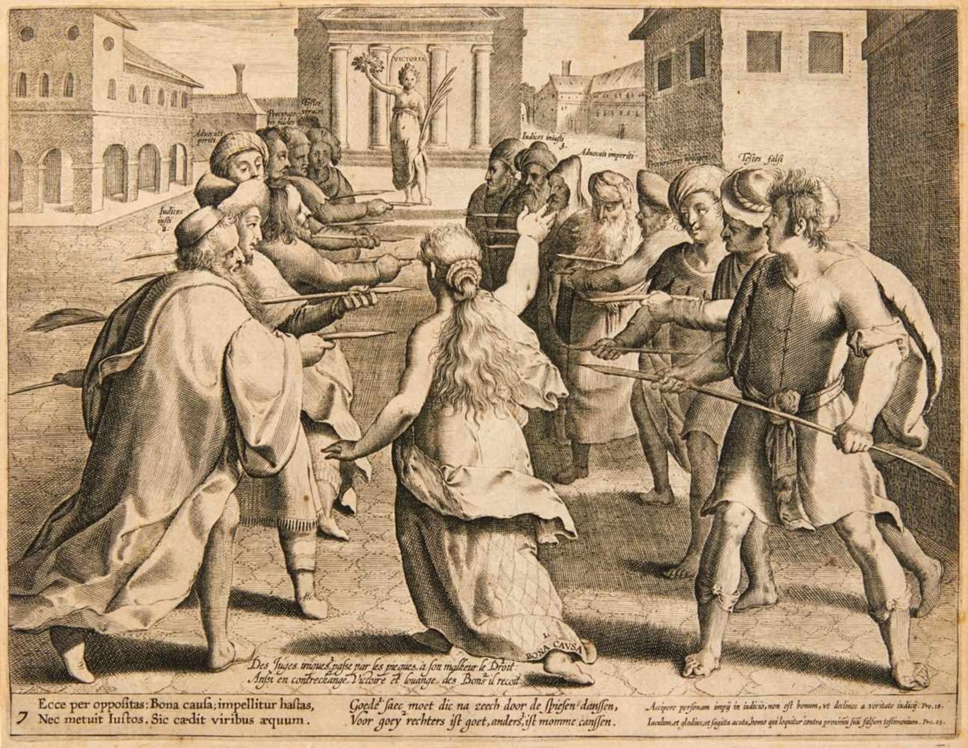 THEODOR GALLEAntwerpen um 1571 - 1633)u.a.Litis Abusus / Les Abus du Proces / Misbruyck van't Proces