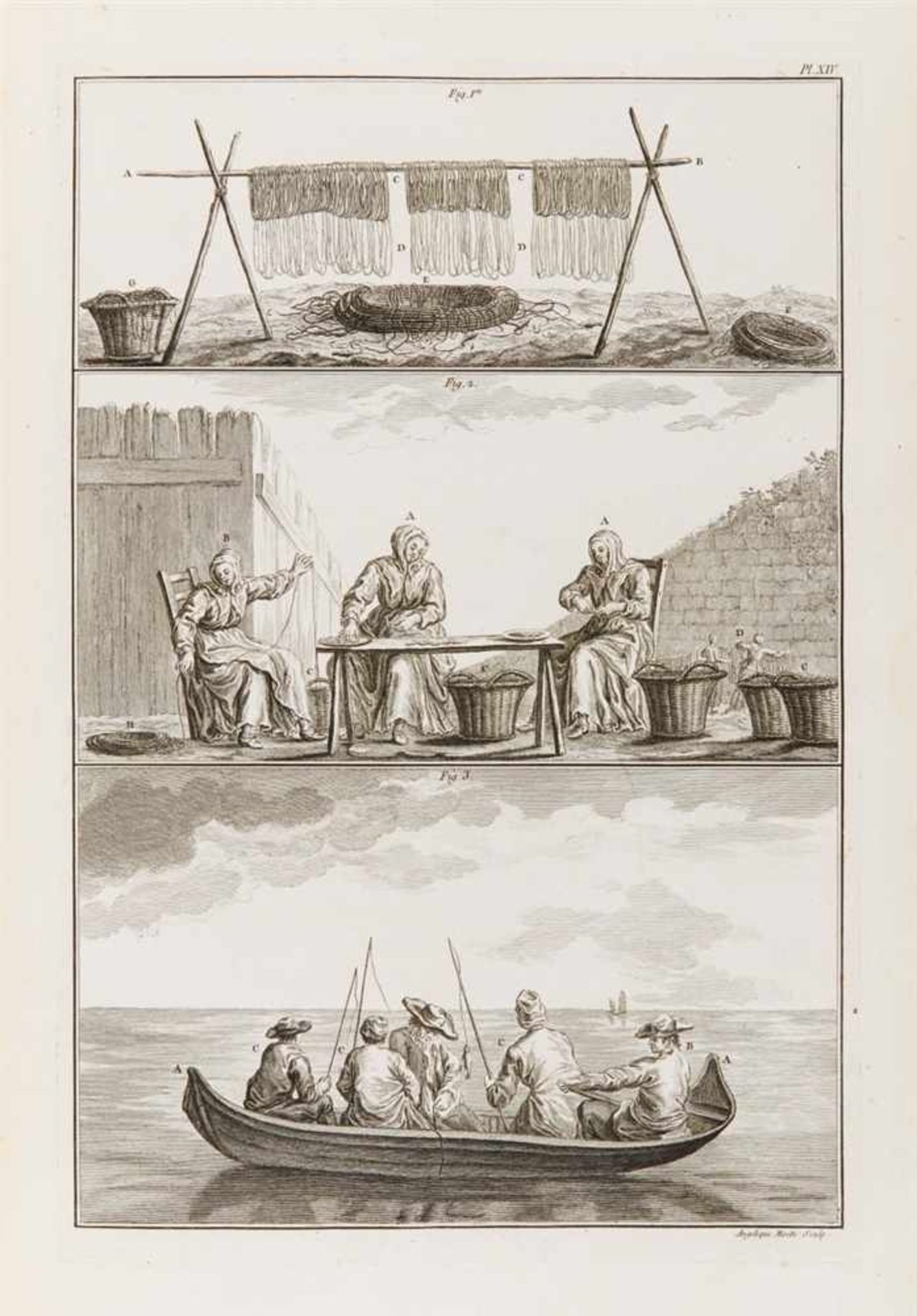 Duhamel du Monceau, Henri-Louis u. Jean-Louis De la Marre: Traité général des pesches, et histoire - Image 2 of 6