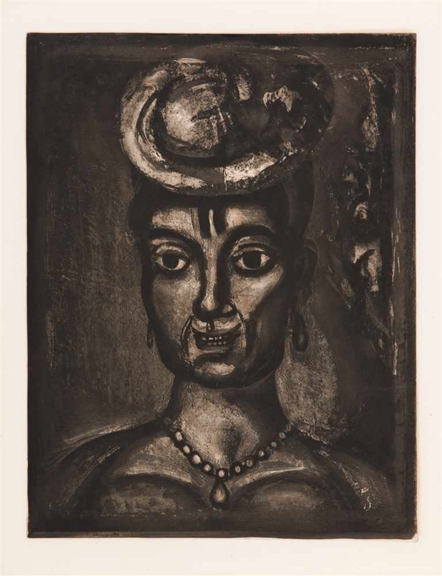 ROUAULT, GEORGESMiserere. Paris: Éditions de l'Étoile filante 1948. 68 x 52 cm. Mit 58 OrRadierungen - Bild 3 aus 8