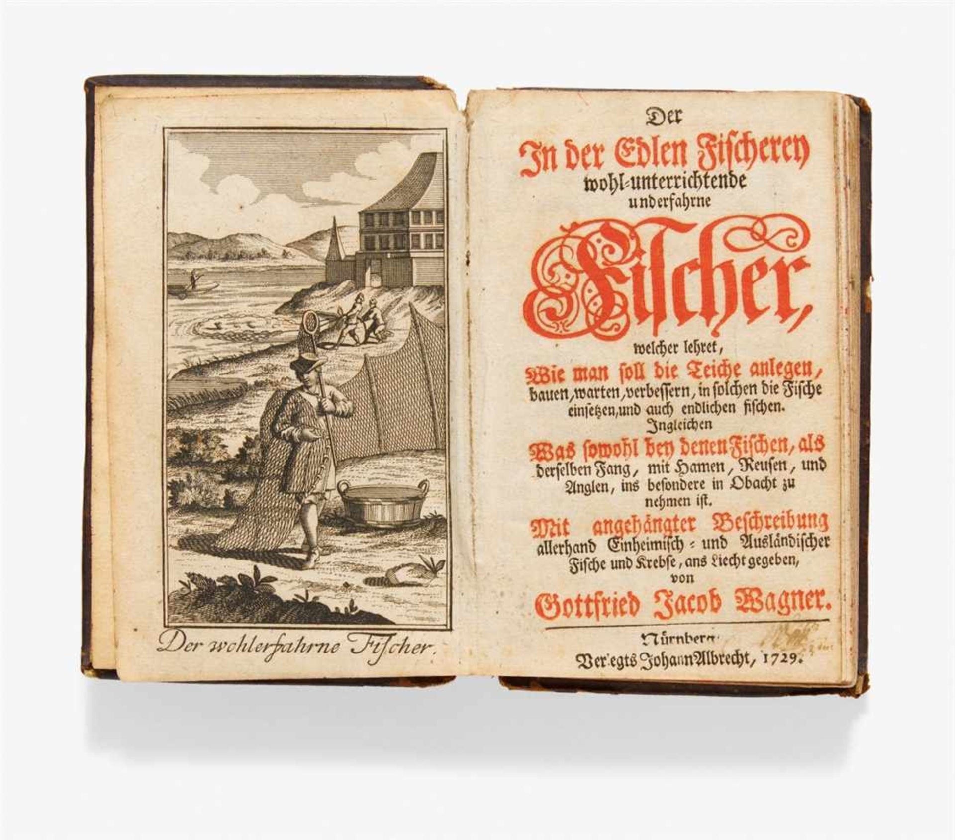 Wagner, Gottfried Jacob: Der in der edlen Fischerey wohl-unterrichtende und erfahrne Fischer, - Bild 2 aus 2