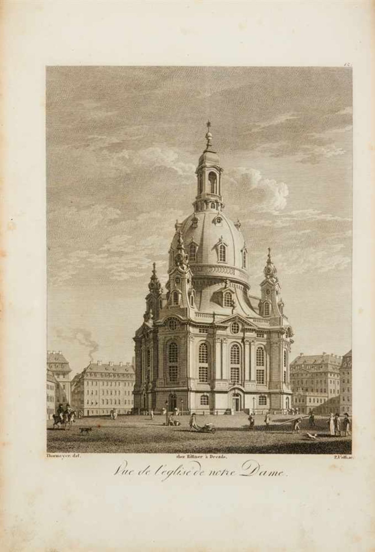 [Rittner, Heinrich]: Dresden mit seinen Prachtgebäuden und schönsten Umgebungen. Dresde avec ses