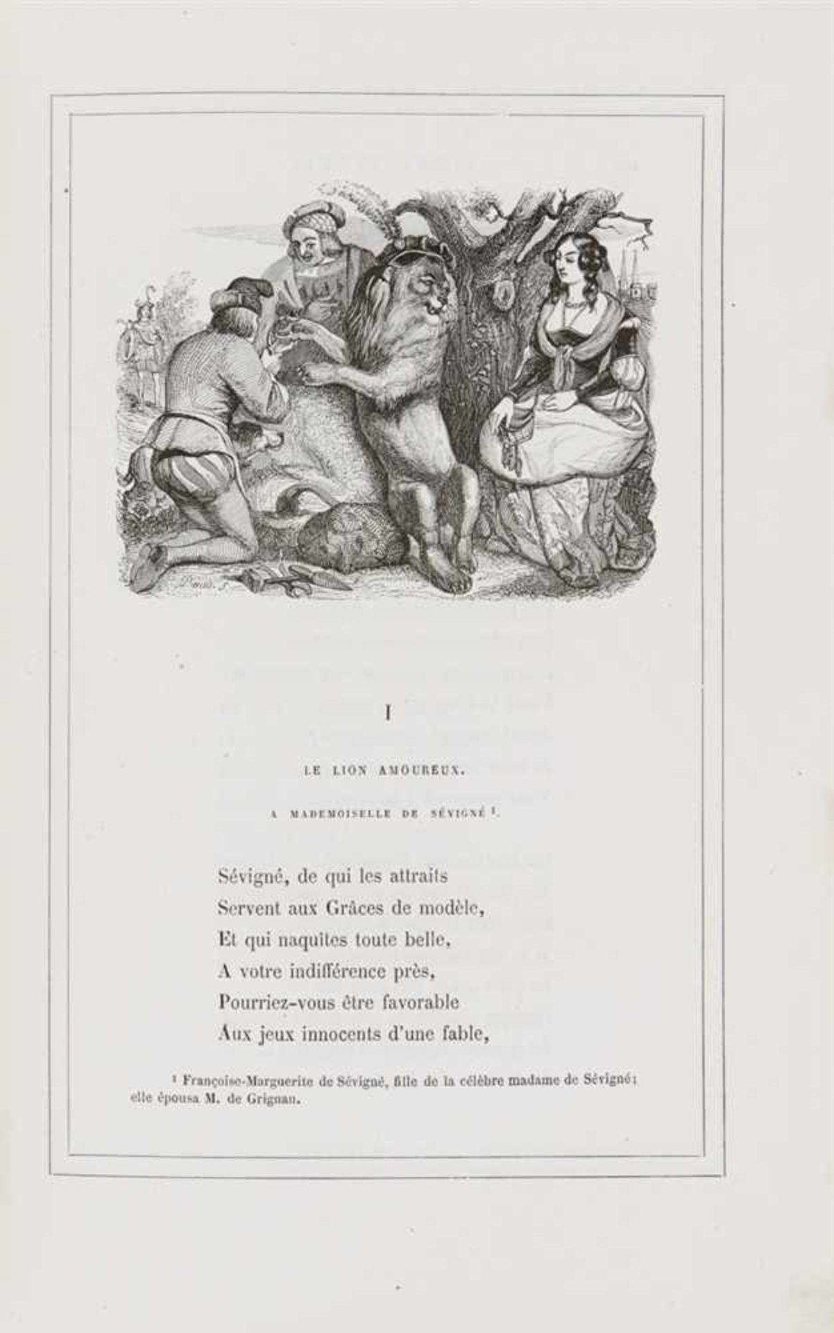 La Fontaine, Jean de: Fables. Paris: Garnier Frères o. J. (ca. 1868). 26,6 x 17,4 cm. Mit Hz.-