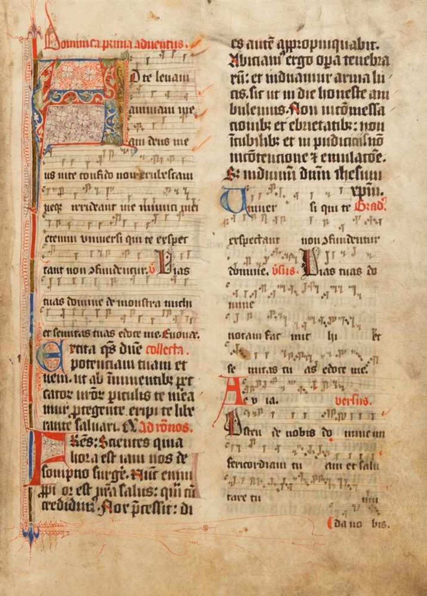 Missale Coloniense. Köln(?), 1420.Lateinische Handschrift auf Pergament. 319 Bll. Ursprüngliche