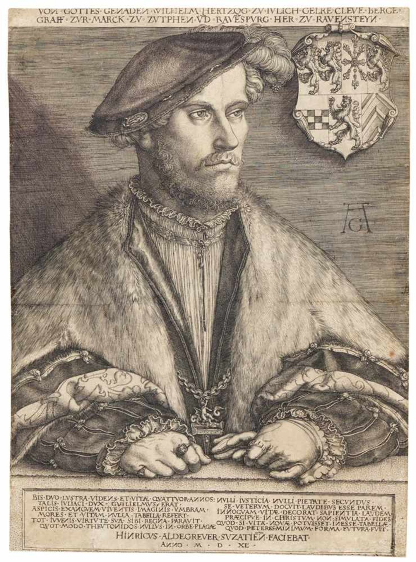 HEINRICH ALDEGREVERPaderborn 1502 - 1555/61 SoestWilhelm V., genannt Wilhelm der Reiche, Herzog