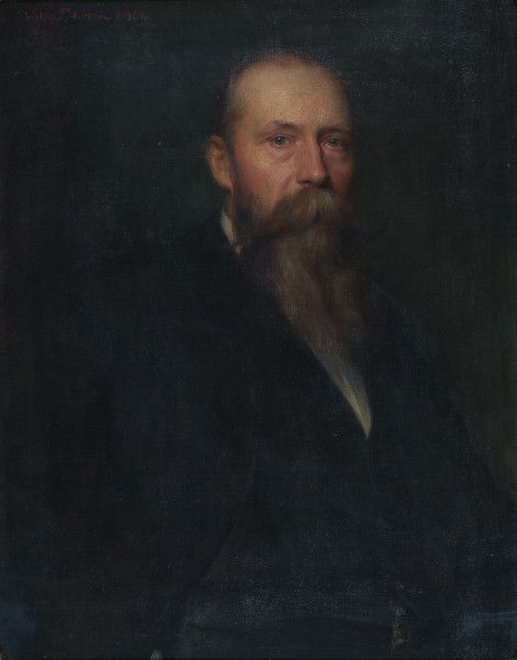 Walter Petersen (1862-1950)Portrait of a gentleman. Signed and dated 1901 upper left. Inscription