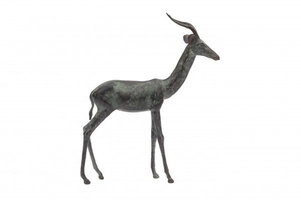 Robbert Jan Donker (1943-2016)A bronze sculpture of an antilope. Signed with monogram on the belly. - Image 2 of 3