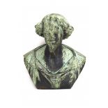 Jan Josef Jacquet (1822-1898)A bronze buste, man. Signed.Hoogte 60 cm.