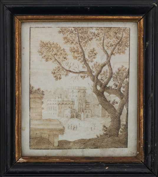 Omgeving Anthonie Crussens (18e eeuw)Seven landscapes with trees or ruins in the forreground and