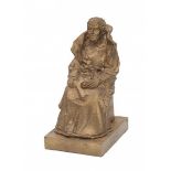 Willem Adolf Verbon (1921-2003)A gilt bronze sculpture. Queen Wilhelmina. Signed, dated '97 and