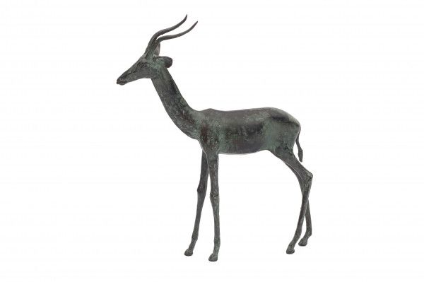 Robbert Jan Donker (1943-2016)A bronze sculpture of an antilope. Signed with monogram on the belly.