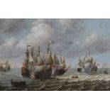Toegeschreven aan Pieter Cornelisz. van Soest (?-c.1668)Naval battle between Dutch and English