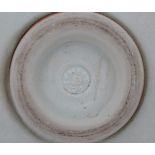 Ursula Scheid (1958-2008)A white glazed cylindrical stoneware vase, marked underneath and with year