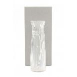 Lalique FranceA partly frosted clear crystal vase, model 'Jonquille', signed underneath.27 cm. h.