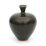 Berndt Friberg (1899-1981)A small dark green glazed stoneware vase with short neck, produced by