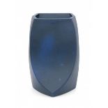 Jan van der Vaart (1931-2000)A blue glazed ceramic vase on lozenge base, multiple, produced in the