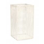 Josef Hoffmann (1870-1956)A re-edition of a white pierced metal waste basket, so-called '