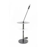 Daniela Puppa & Franco RaggiA glass and metal occasional table with integrated lamp, model Altair