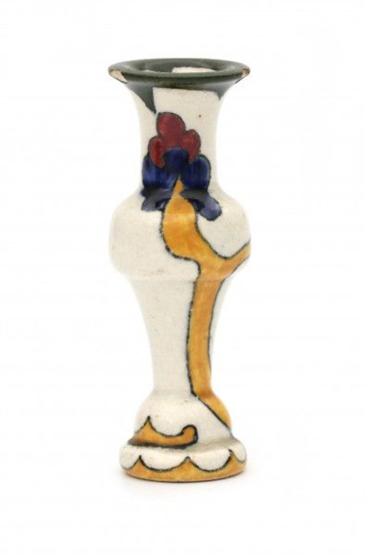 T.A.C. Colenbrander (1841-1930)A miniature ceramic vase with fantasy pattern, marked WFvG for - Bild 3 aus 4