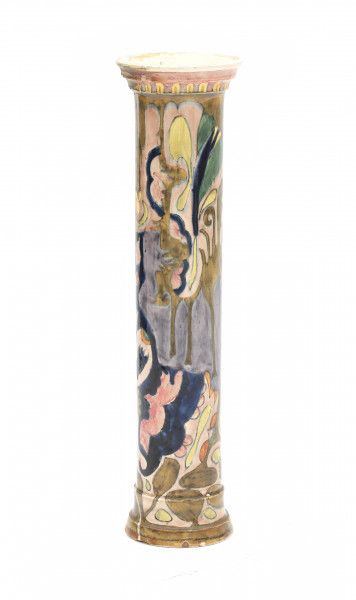 T.A.C. Colenbrander (1841-1930)A cylindrical ceramic vase decorated with abstract pattern, a so- - Image 2 of 3