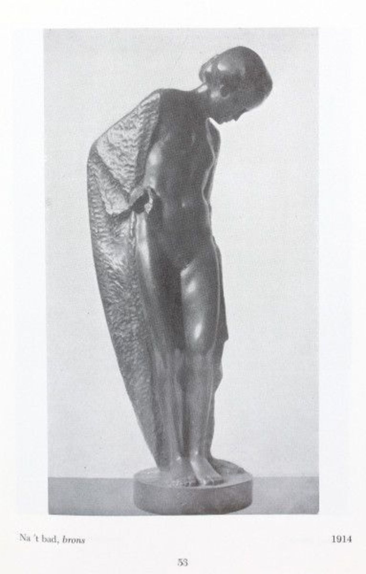 Tjipke Visser (1876-1955)A patinated bronze sculpture, "Na 't bad" (after bathing), 1914, marked to - Bild 4 aus 4