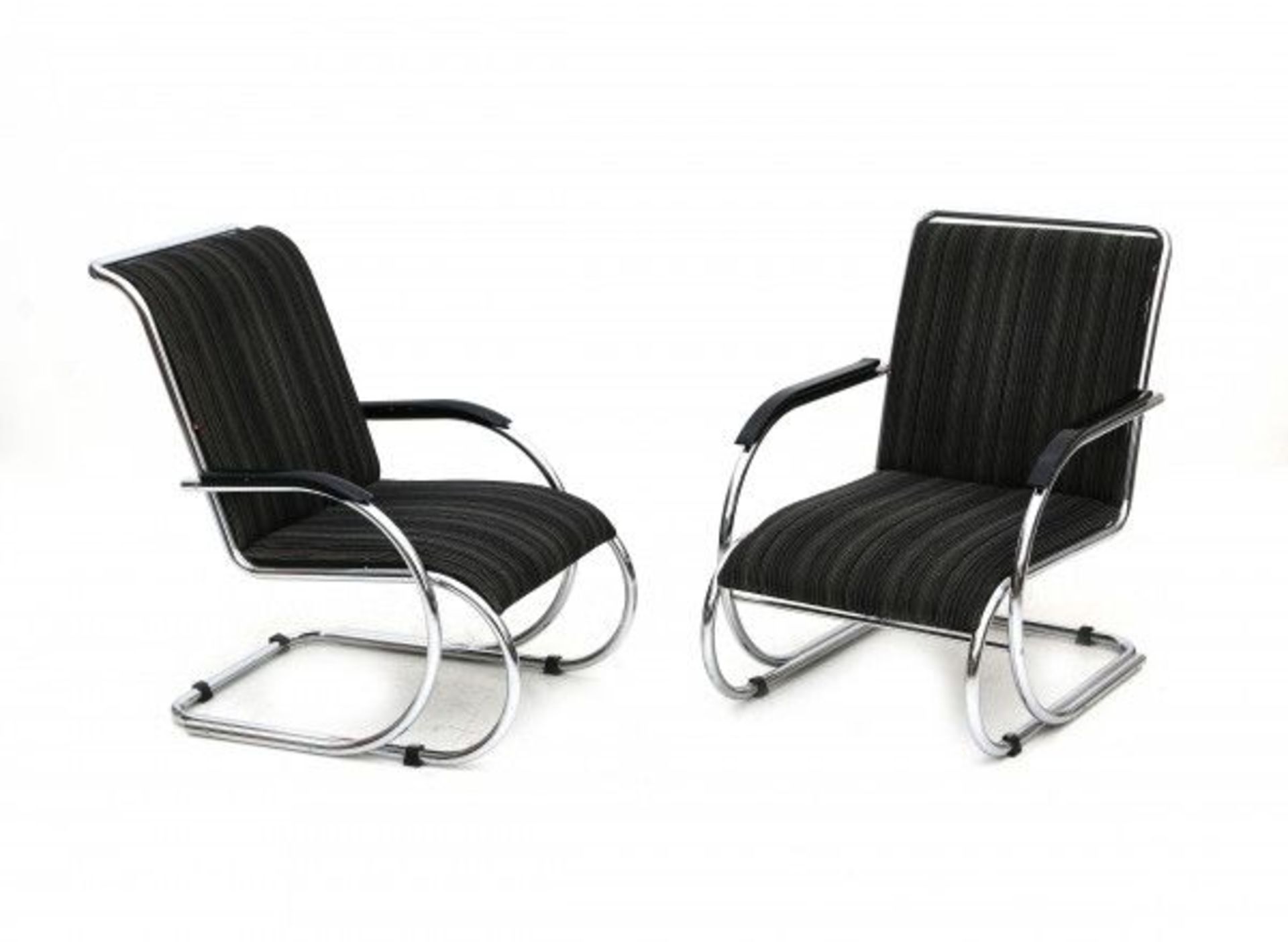 Paul Schuitema (1897-1973)Two chromium-plated tubular steel easy-chairs, modelnumbers PS 1 and PS - Bild 3 aus 4