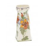 Amphora, OegstgeestA small eggshell porcelain vase decorated with floral pattern on a white ground,