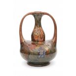 N.V. Haagsche Plateelfabriek Rozenburg, Den Haag (1883-1917)A ceramic two-handled vase, painted
