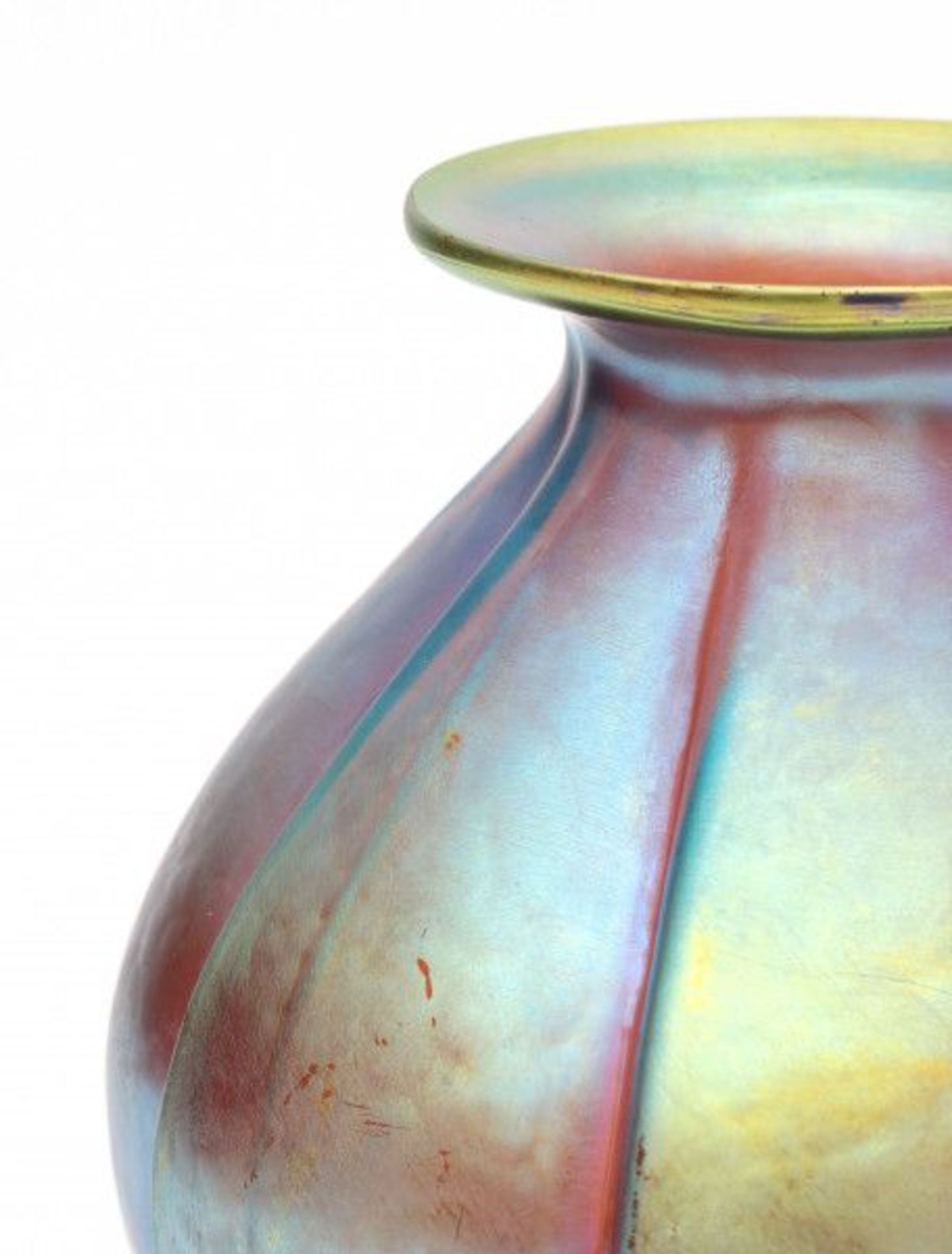 Karl Wiedmann (1905-1992)A 'Myra' crystal vase with vertical lines, produced by WMF, 1926-1930.16 - Bild 2 aus 2