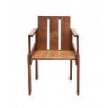 Gerard van de Groenekan (1904-1994)A deal armchair, variation of the crate furniture as designed by
