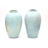 Henk Breuker (1914-2003)Two large turquoise glazed ceramic vases, produced at Pieter Groeneveldt,