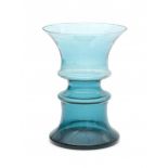 Jan van der Vaart (1931-2000)A blueish green glass Serica vase, produced by Royal Leerdam, designed