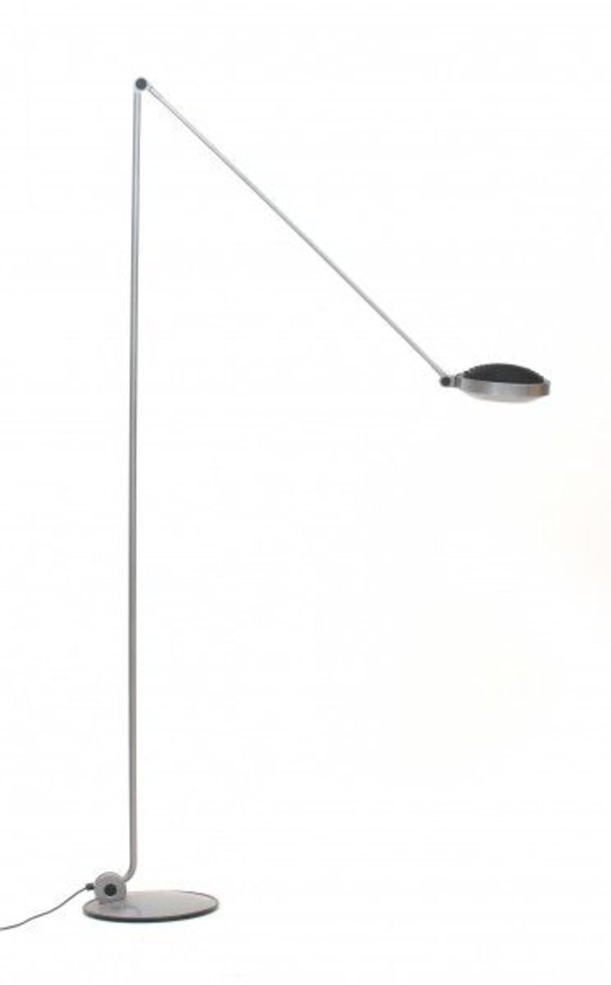 Tommaso Cimini (1947-1997)A grey lacquered metal adjustable floorlamp, model Elle, produced by