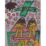 Corneille (1922-2010)'Ciel tropical'. Signed and dated '71 middle left. With dedication dated