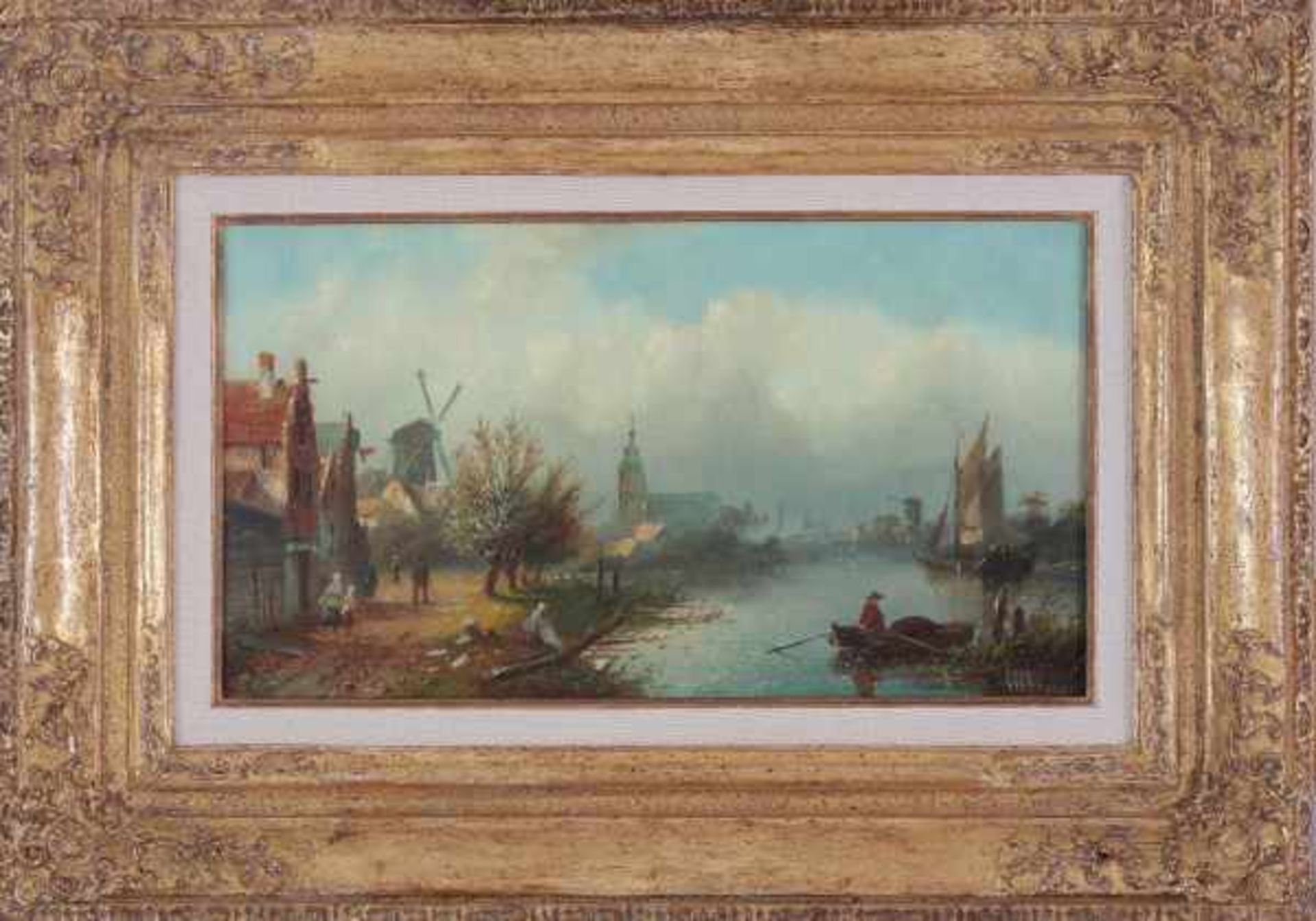 Attributed to Jan Jacob Coenraad Spohler (1837-1922)Near Overschie. Signed lower right.canvas 18 x - Bild 2 aus 4