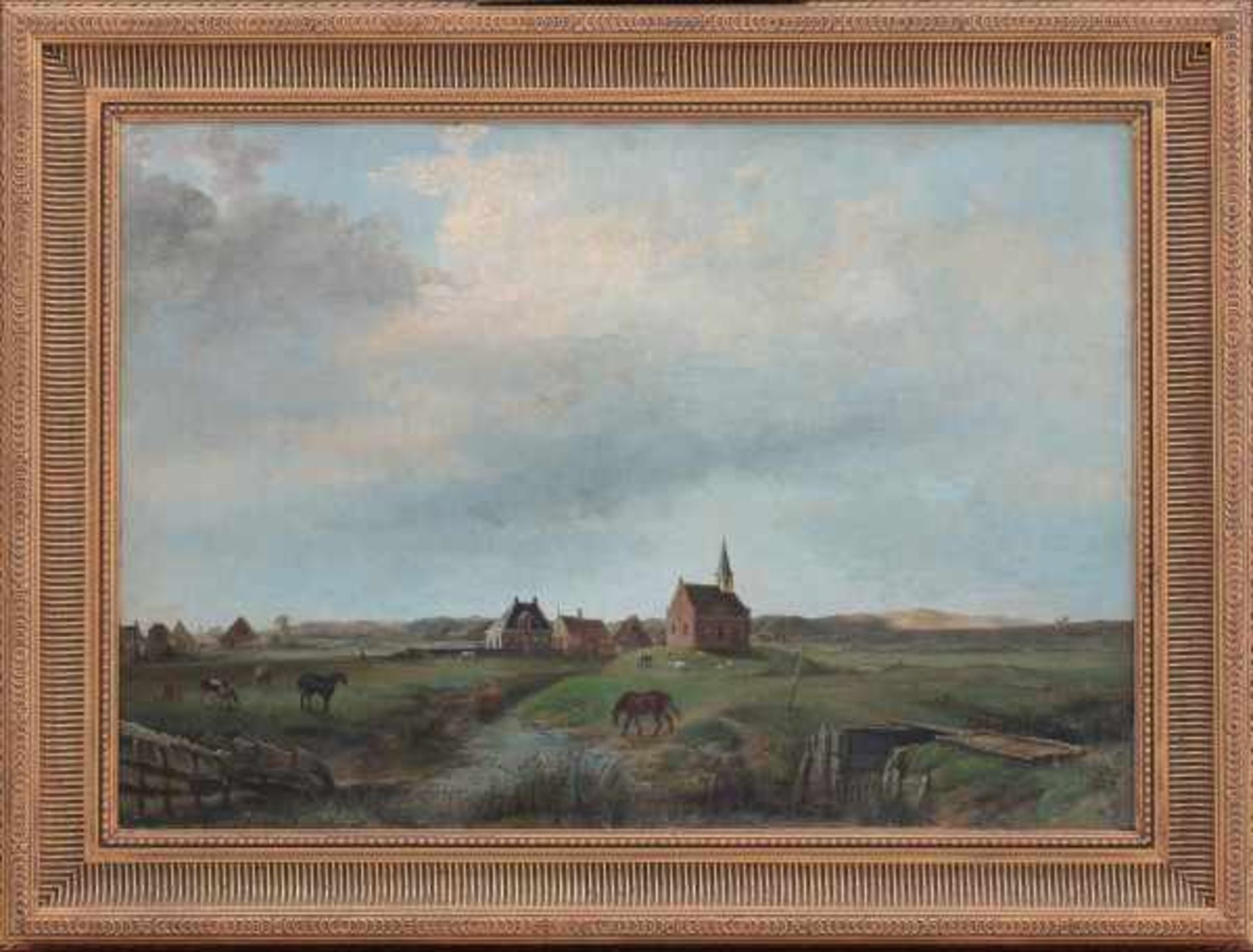 Attributed to Jan Fabius (1820-1889)View of Eenigenburg. Signed and dated 18(..). Also see the - Bild 2 aus 4