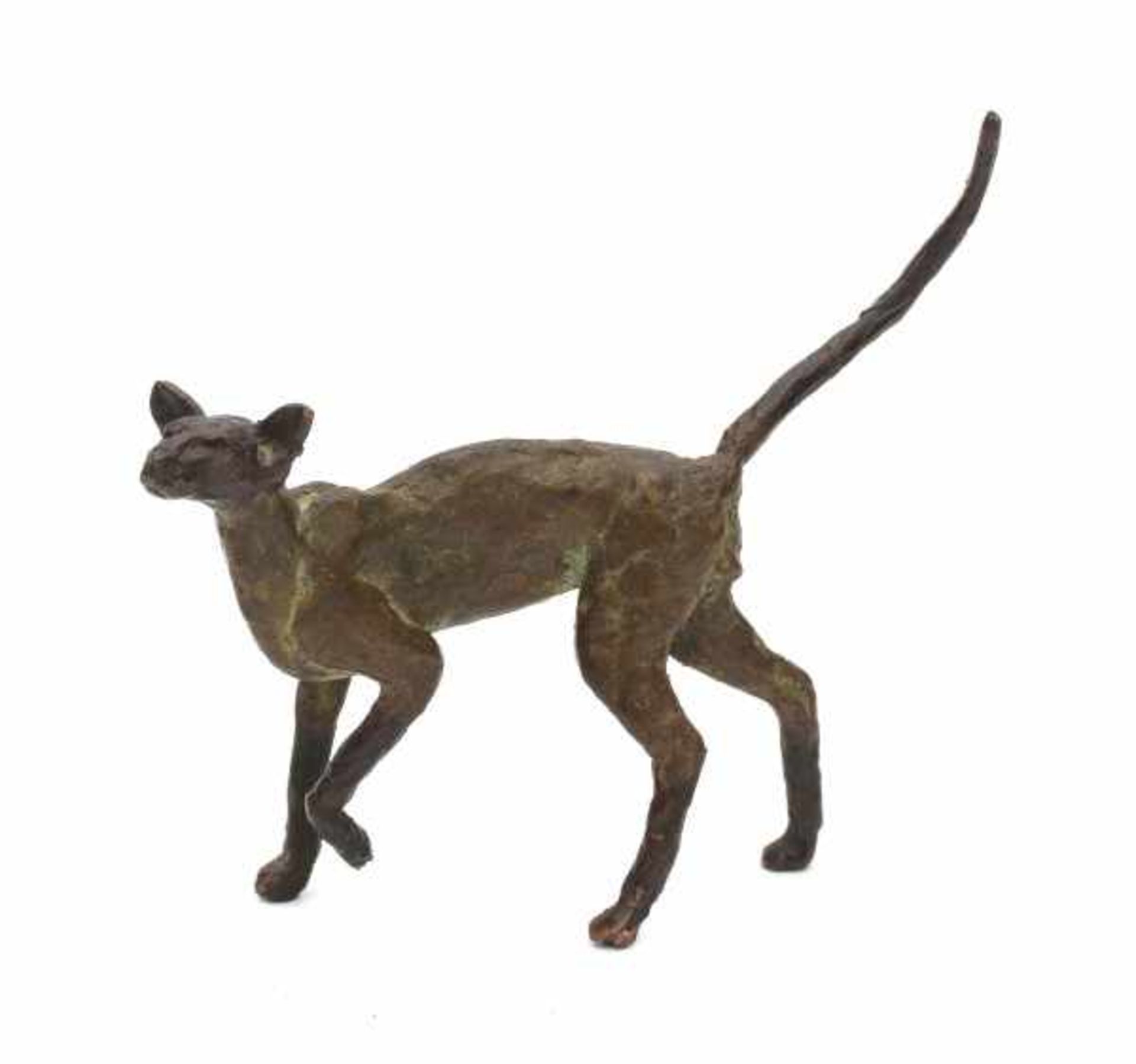 European school 20th centuryA bronze sculpture, Siamese cat.height 10 cm.- - -29.00 % buyer's