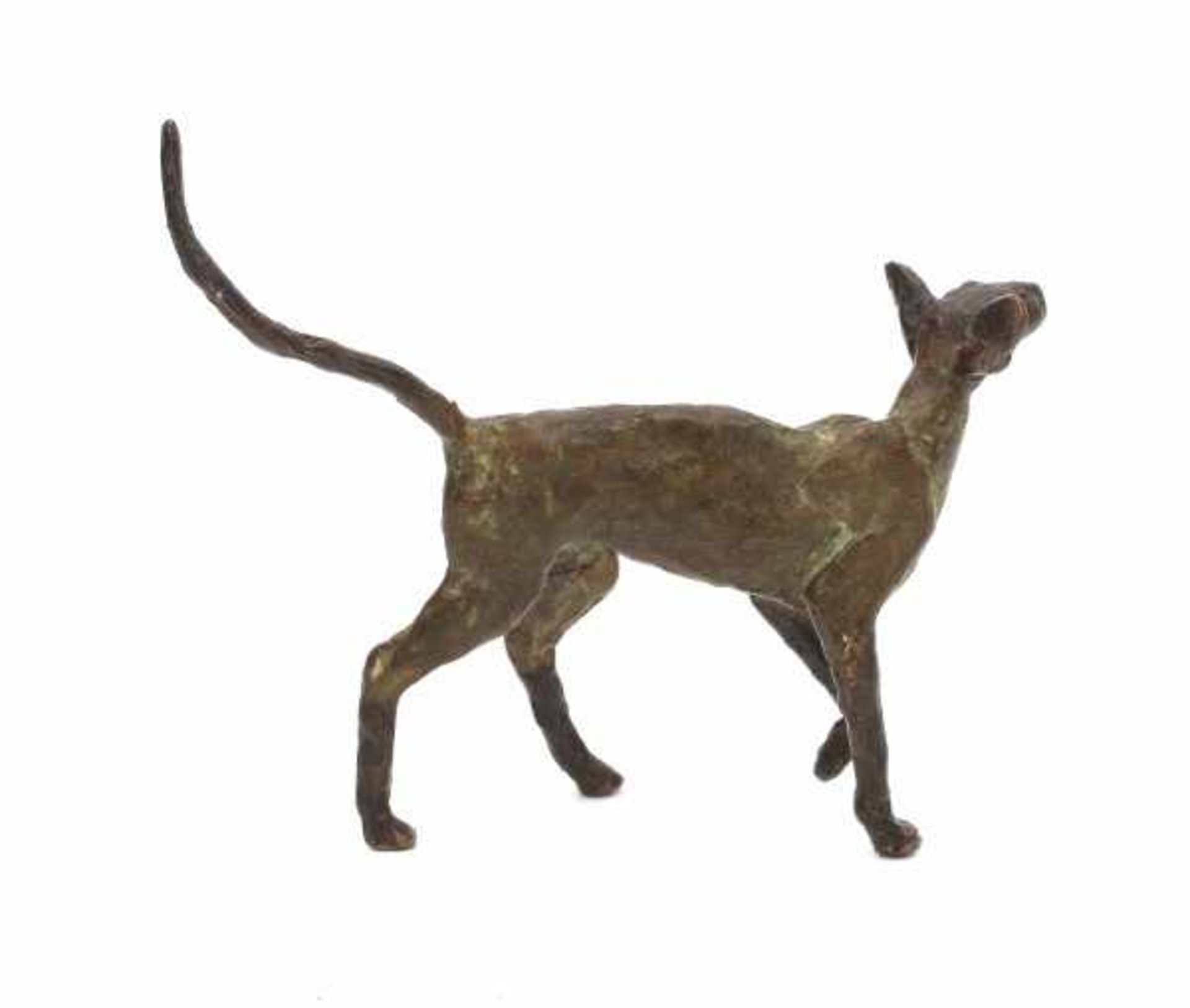European school 20th centuryA bronze sculpture, Siamese cat.height 10 cm.- - -29.00 % buyer's - Bild 2 aus 2