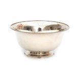 A German Sterling silver bowl. Maker's mark CLWeight: 563 gram- - -29.00 % buyer's premium on the