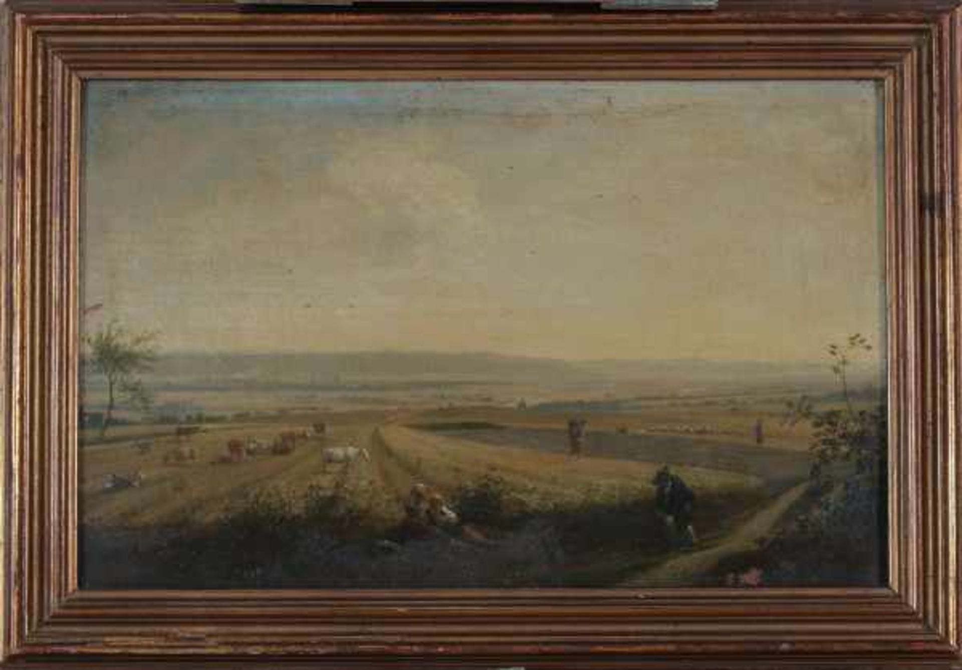 Johann Christian Klengel (1751-1824)Workers on the field. Signed and dated 1780 lower middle.panel - Bild 2 aus 3