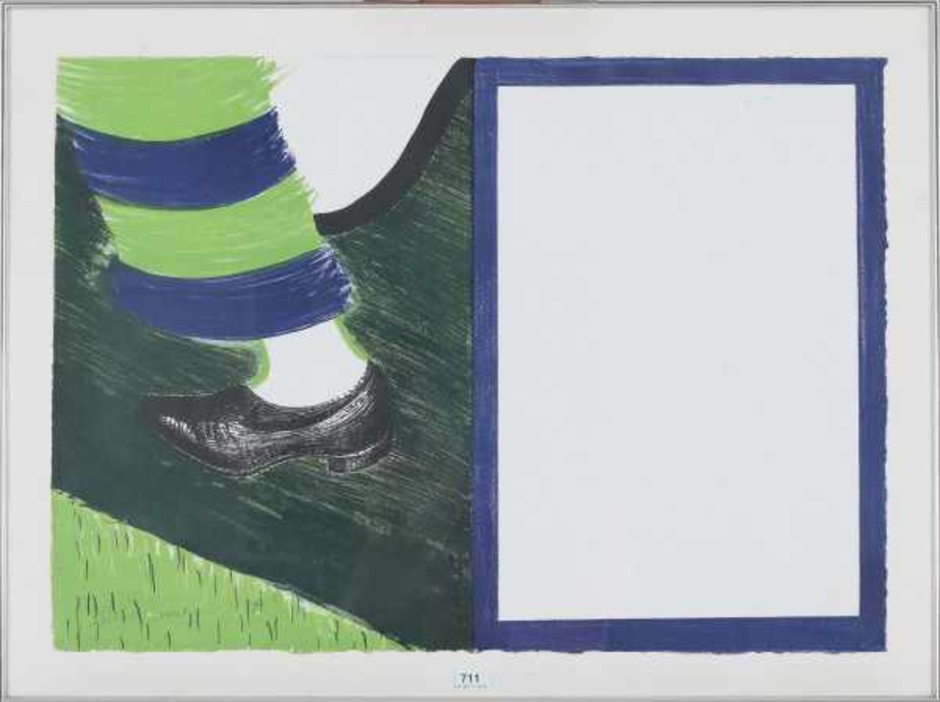 Roger Raveel (1921-2013)'Het stappen' (1968). Signed and numbered 50/100 lower left.Litho 50,5 x - Bild 2 aus 3