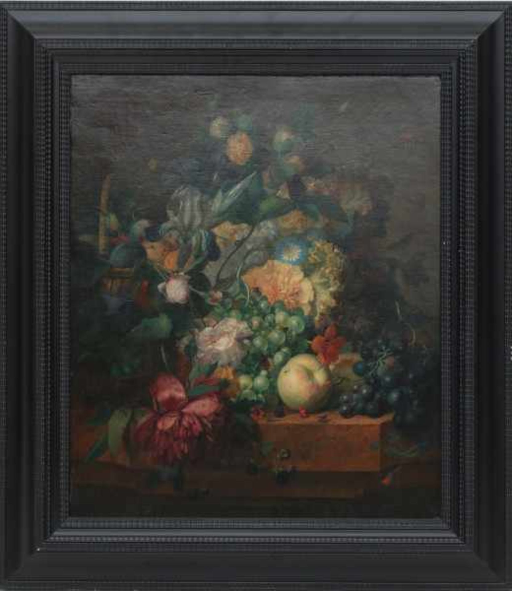 Attributed to Paul Theodor van Brussel (1754-1795) Still life with flowers and fruits on a stone - Bild 2 aus 4