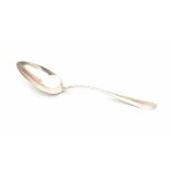 A large Dutch silver spoon. Maker's mark RHLength 39,5 cm. Weight: 186 gram- - -29.00 % buyer's