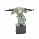 European school 20th centuryA bronze sculpture. Minotaur. Signed and dated '96 on the back.height 14