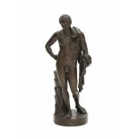 Benedetto Boschetti (1820-1840)A bronze sculpture, Hermes (Mercury). After the marble sculpture in