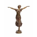 F. Lemoyne (XX)A bronze sculpture, dancer. Signed on base.height 48 cm.- - -29.00 % buyer's