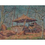 Herman Bieling (1887-1964)Hay barn. Signed lower left.canvas 52 x 68 cm.- - -29.00 % buyer's premium