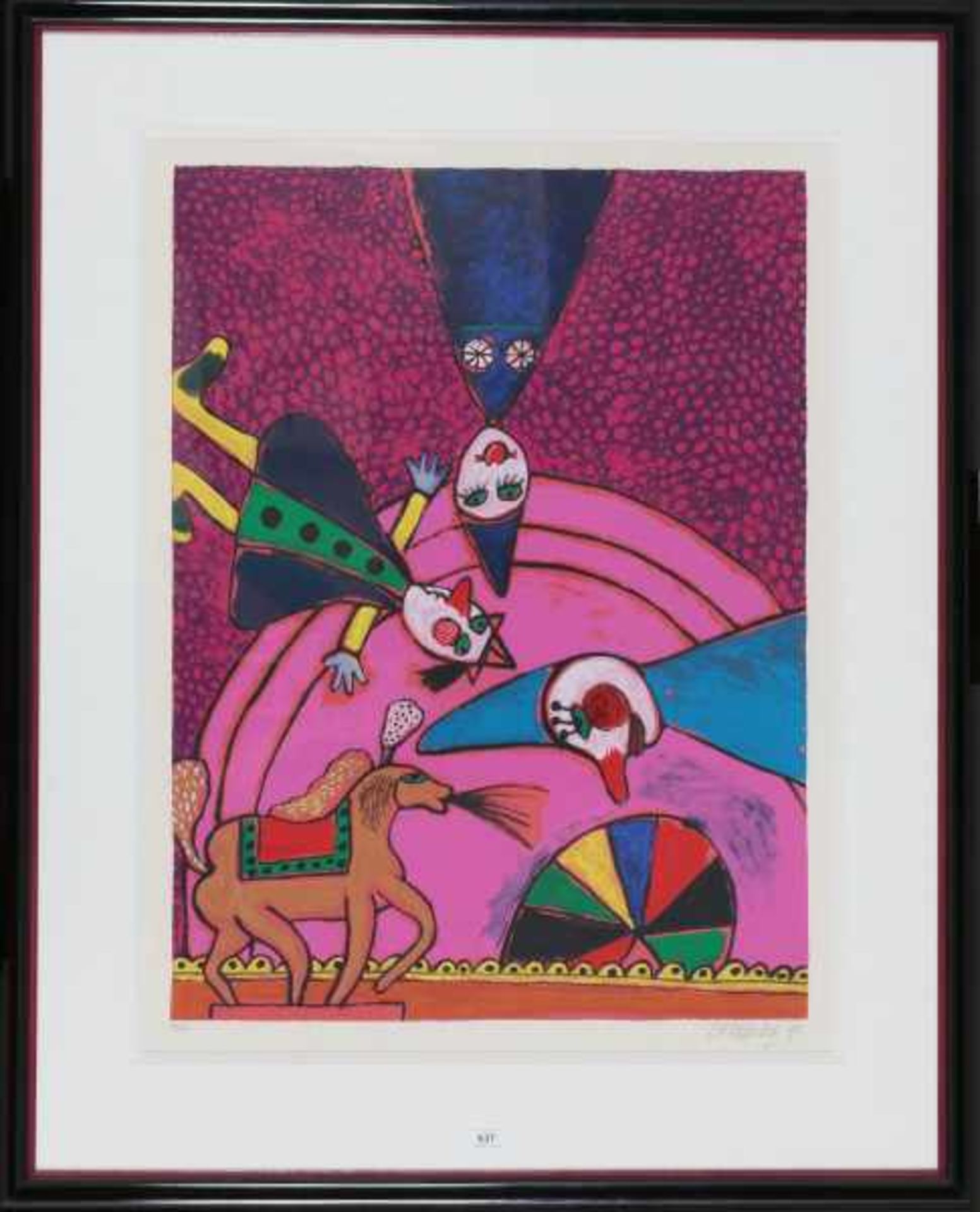 Corneille (1922-2010)'Circus'. Signed and dated '90 lower right. Number 44/200. Provenance: - Bild 2 aus 3