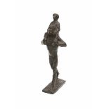 Pieter d' Hont (1917-1997)A bronze sculpture of a man with a child on his shoulders. 1963. Signed on
