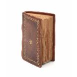 Kern des Bybels. 's Hage, A. de Groot en Zoonen, 1750. 80 pp. Leather bound miniature booklet app.