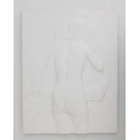 Jacques Verduyn (1946)A gypsum wall sculpture. Woman at her toilet. Signed lower right.133 x 100 x 9